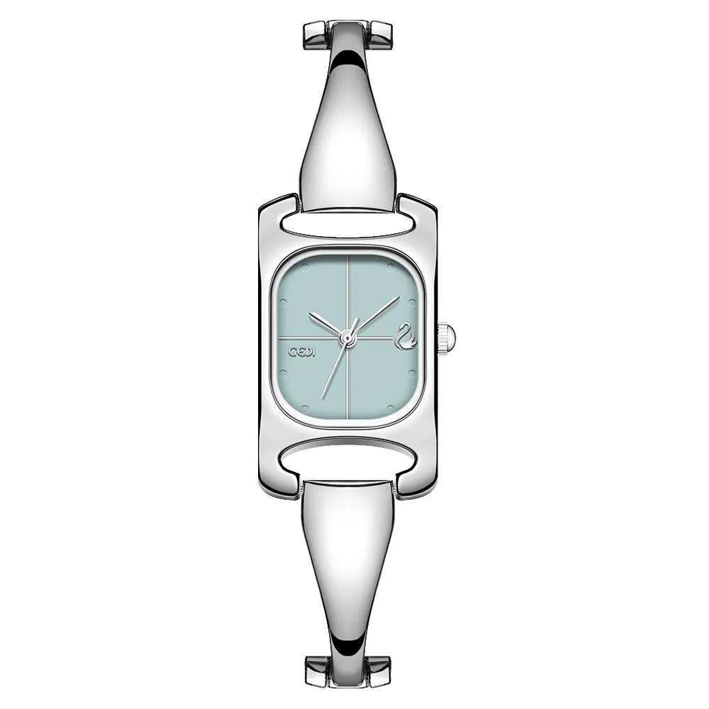 Vintage silver bracelet women’s watch with ice blue dial – WatchTrio