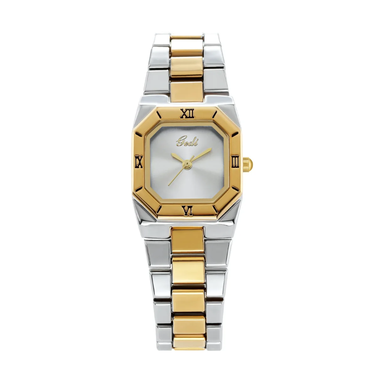 Vintage silver women’s watch with white dial and steel strap – WatchTrio