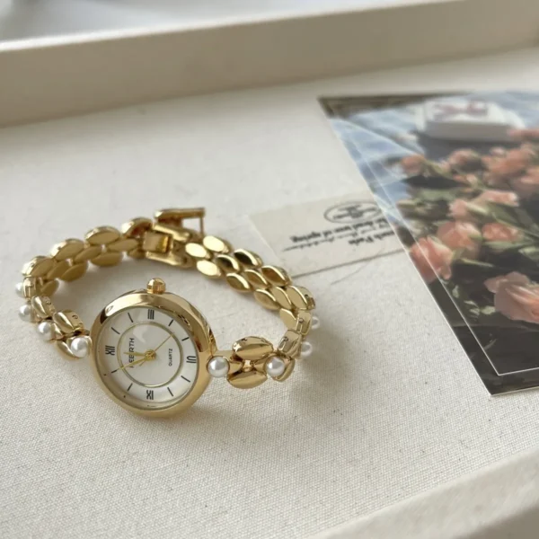 vintage womens watch in silver color