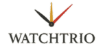WatchTrio brand logo with vintage watch style design